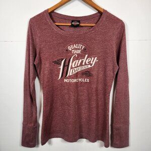 Women's Harley-Davidson Long-sleeved with thumb holes size small. Fort Bragg.